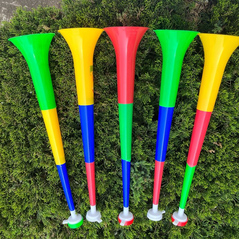 大号三节伸缩塑料喇叭超响动画卡通印花儿童地摊玩具